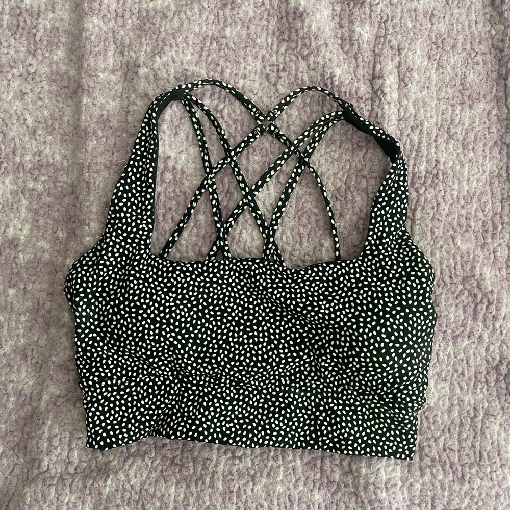 BuffBunny Sports Bra - Black Bossy Print